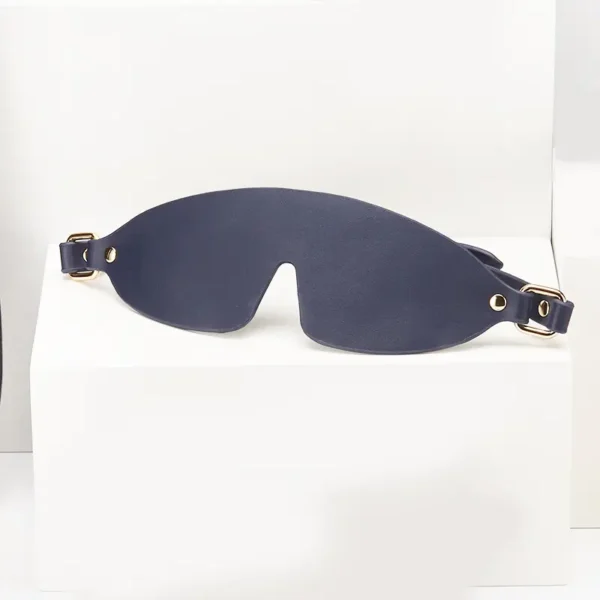 BDSM Eye Mask，Bondage Eye Mask，Wine red& Navy blue bondage kit (12)