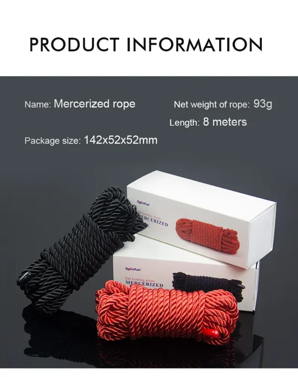 BDSM，BDSM Toys，BDSM Sex Toys，Mercerized bondage rope (9)