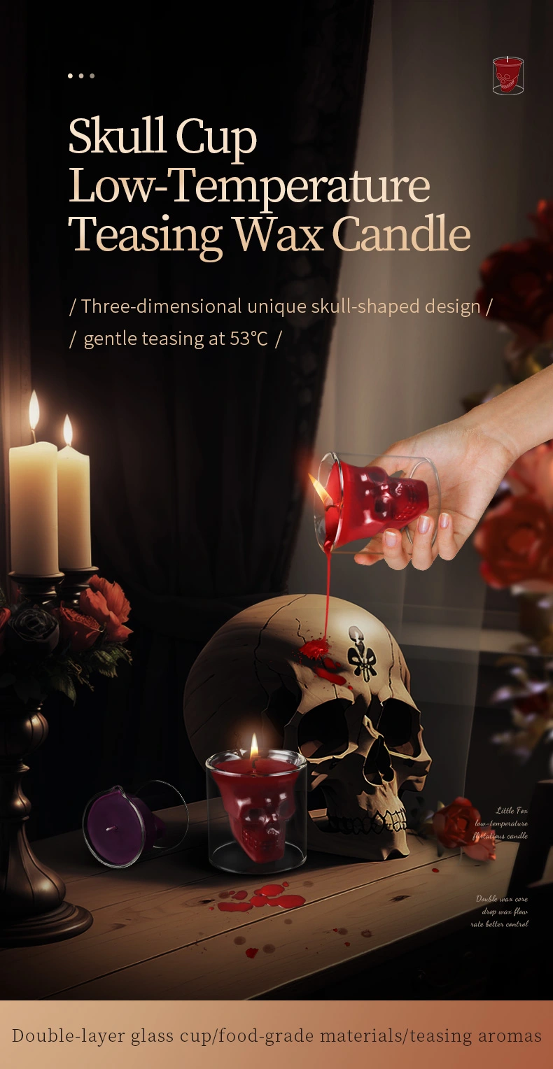 BDSM，BDSM Toys，BDSM Sex Toys，QS-045 Skull candle describe (1)