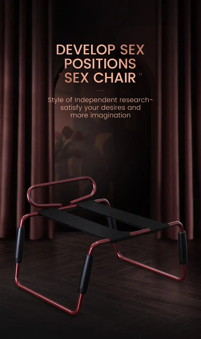 BDSM，BDSM Toys，BDSM Sex Toys，Wine red sex chair describe (1)