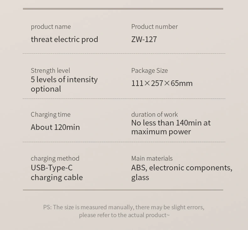 BDSM，BDSM Toys，BDSM Sex Toys，ZW-127 Electric shock rod describe (14)