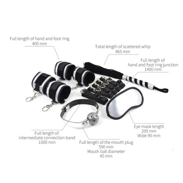 Ball Gag，Bondage Gag，BDSM Ball Gag，ZW-008 Bedroom restraint kit (2)