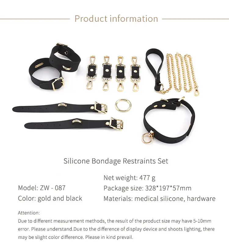 Bondage，Bondage Toys，Bondage Sex Toys，Cross buckle bondage kit describe (10)