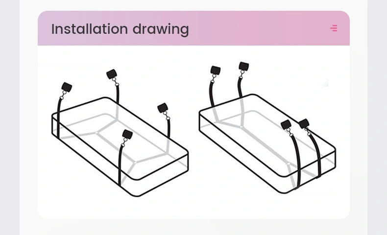 Bondage，Bondage Toys，Bondage Sex Toys，PB-003 Bed bondage kit describe (2)