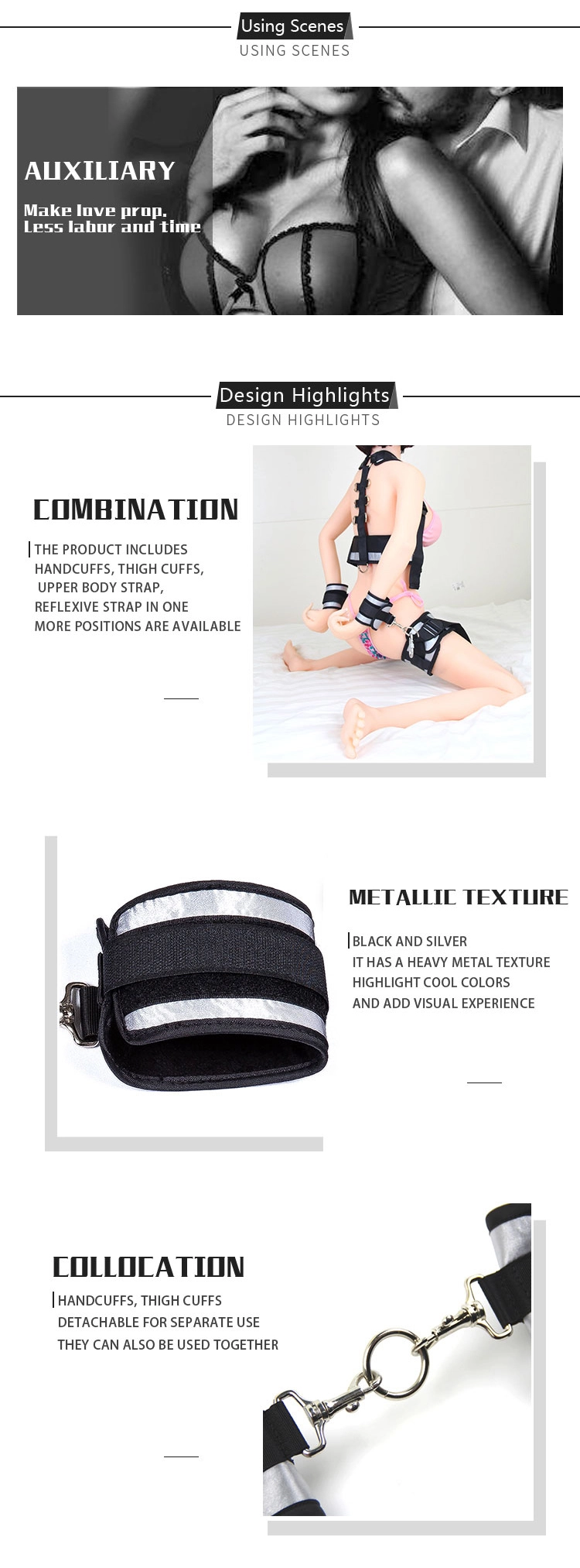 Bondage，Bondage Toys，Bondage Sex Toys，YDA-009 Posture harness describe (2)