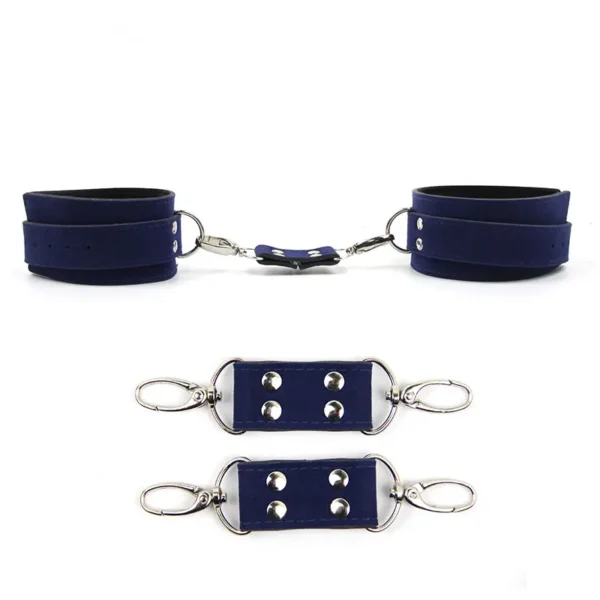 Bondage，Bondage Toys，Bondage Sex Toys，ZW-012 Blue handcuffs anklecuffs (4)