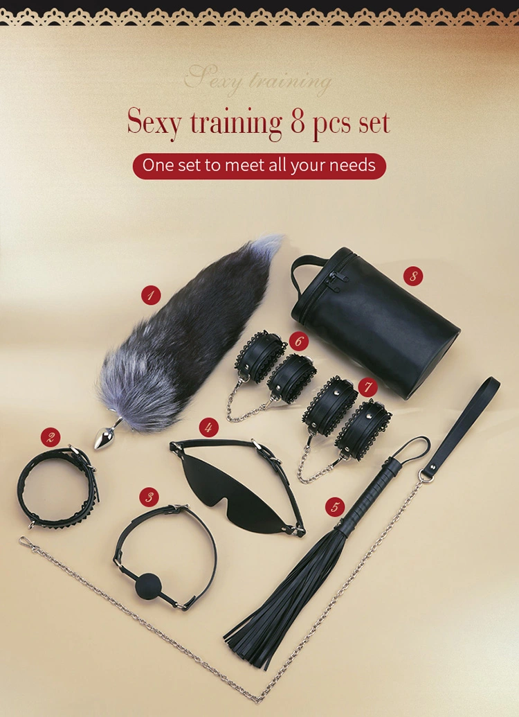 Bondage，Bondage Toys，Bondage Sex Toys，ZW-040 Lace 8-piece bondage kit describe (1)