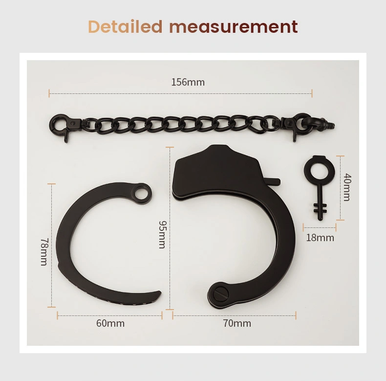 Bondage，Bondage Toys，Bondage Sex Toys，ZW-114 Single handcuff describe (1)