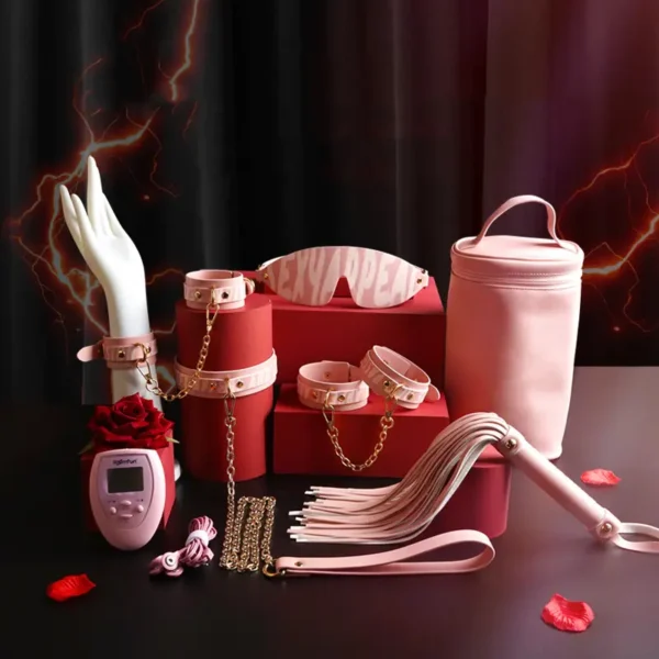 Electro Stimulation BDSM，BDSM Electric Shock，Sex Electric Shock，Bondage Gear With Massager (1)