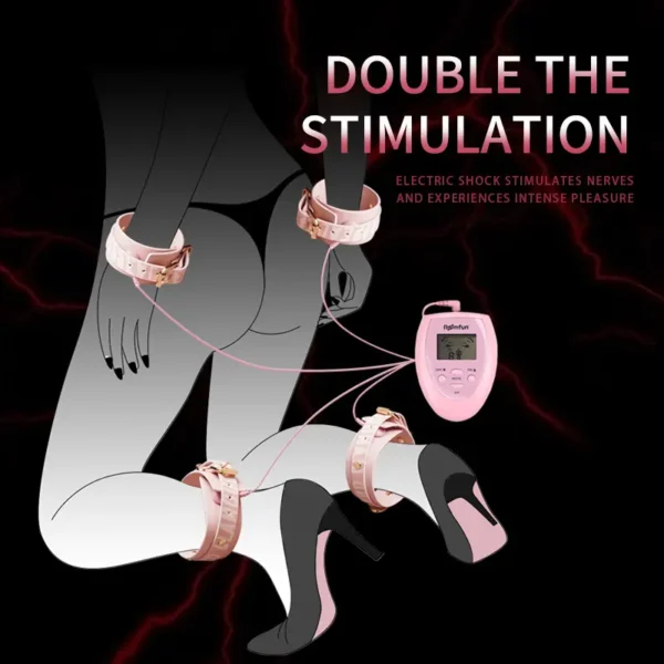 Electro Stimulation BDSM，BDSM Electric Shock，Sex Electric Shock，Bondage Gear With Massager (2)