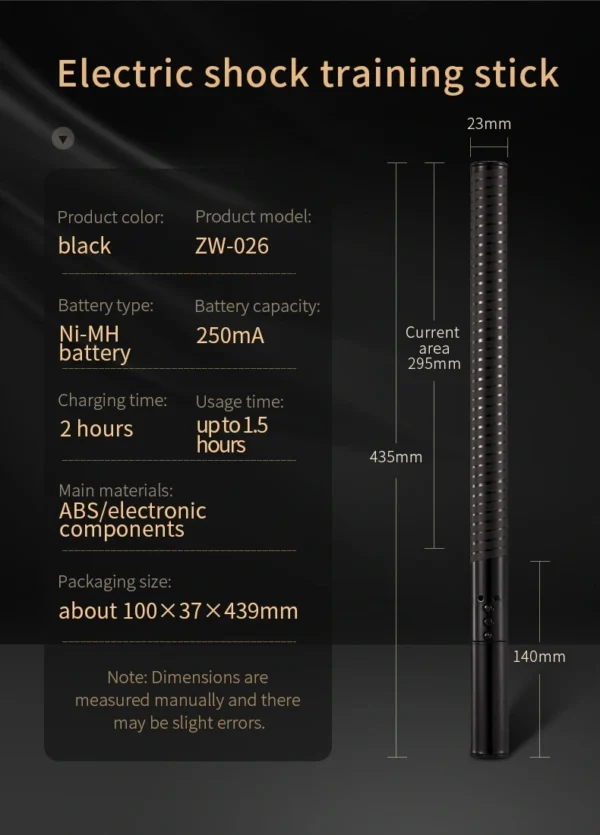 Electro Stimulation BDSM，BDSM Electric Shock，Sex Electric Shock，ZW-026 Electric shock training stick (3)