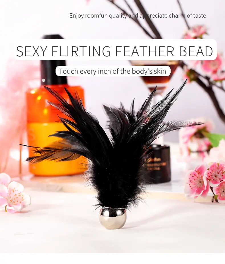 Flirting Tools，QS-013 Feather beads describe (1)