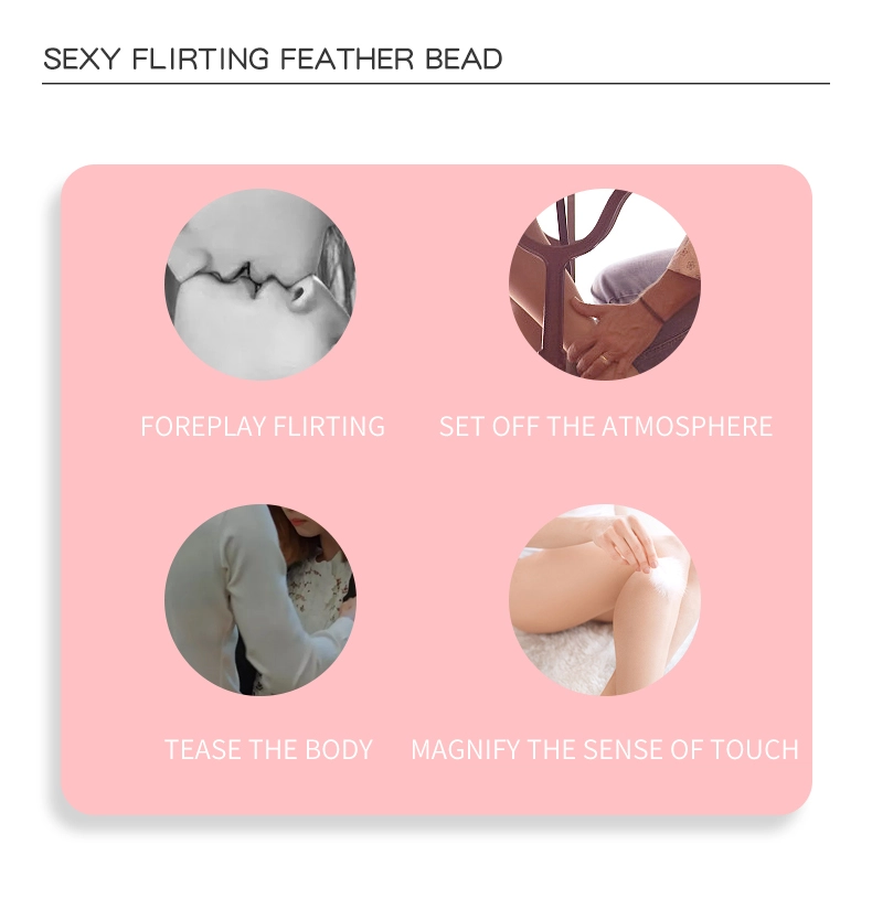 Flirting Tools，QS-013 Feather beads describe (2)