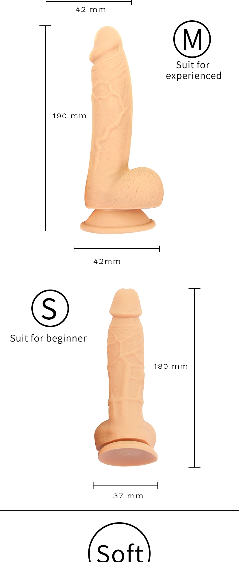 Sex Toys，Adult Toys，GJ-001 Simulated suction cup dildo describe (8)