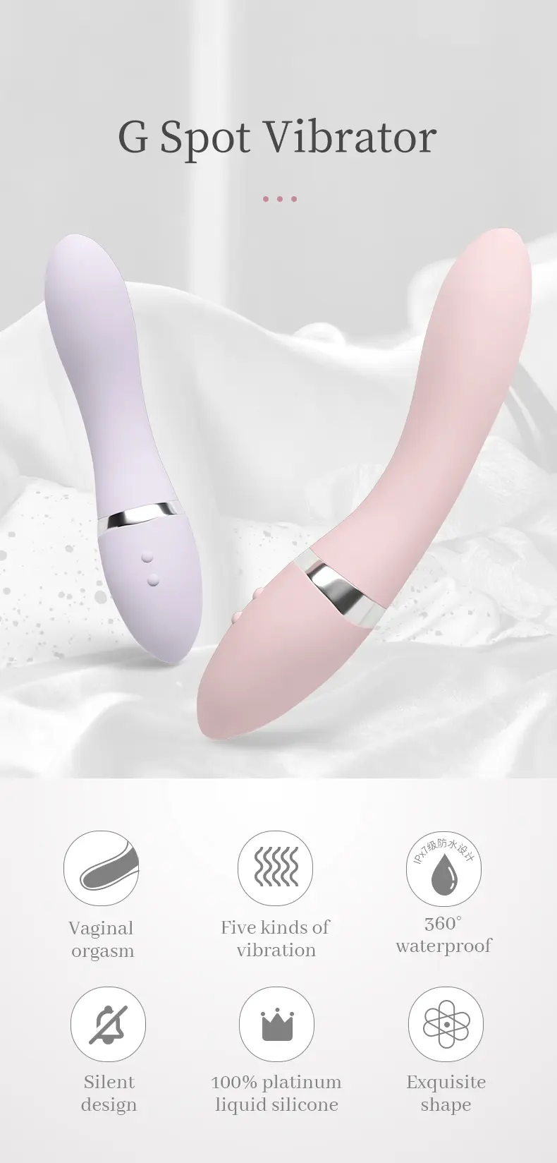 Sex Toys，Adult Toys，QS-034Double layer massage vibrator describe (1)