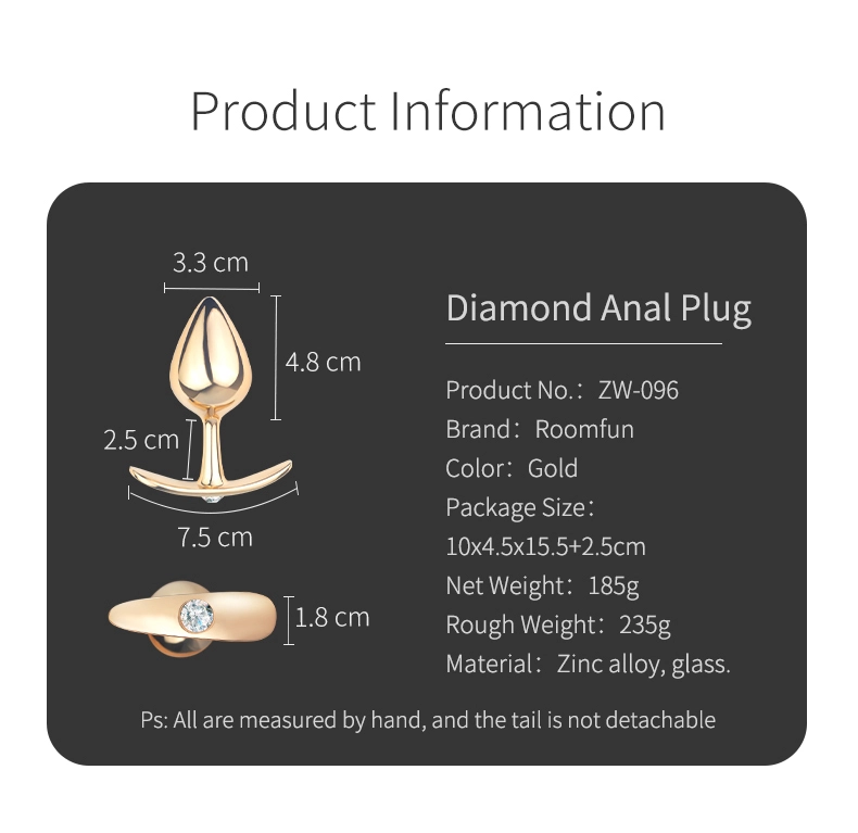 Sex Toys，Adult Toys，ZW-096 Diamond butt plug describe (8)