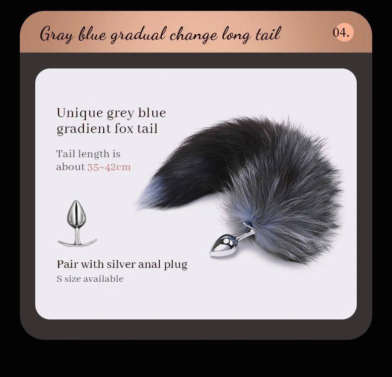 Sex Toys，Adult Toys，ZW-105 Fox tail plug describe (1)